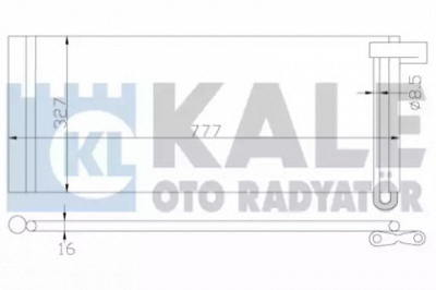 KALE OTO RADYATOR 343190 -  Конденсатор, кондиционер